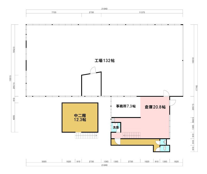 舘前工場 間取り