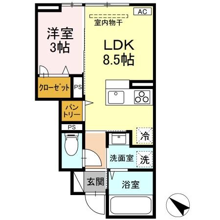 レスア柏崎Ⅲ 間取り