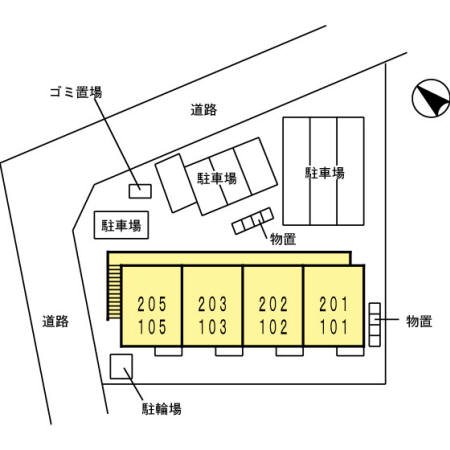 モンテローザ小待B 駐車場