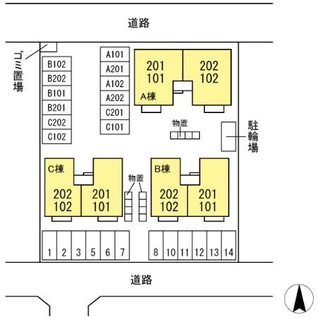 ヴィラ　ラモール   駐車場