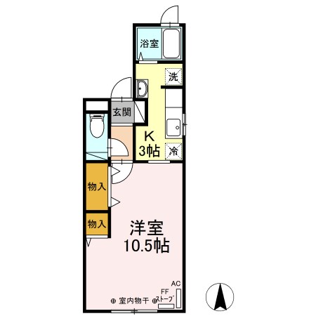 コモンライフ臥木河原  間取り