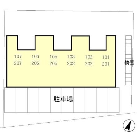 コモンライフ臥木河原  駐車場