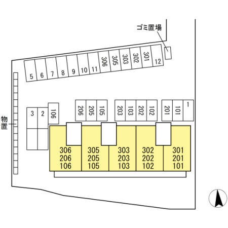 ハイカムールST秀 駐車場