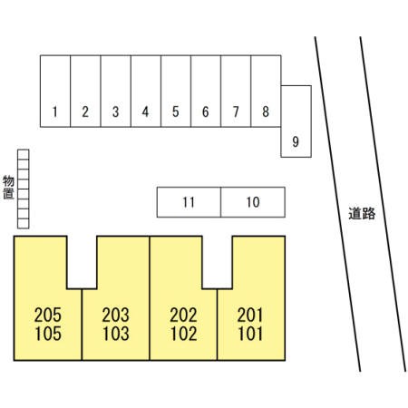 セジュールＭＥ秀 駐車場