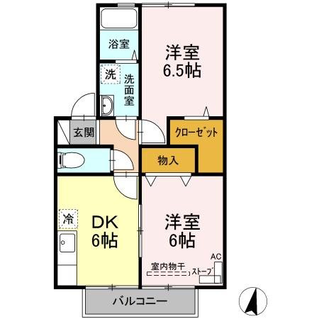 セジュール類家   間取り