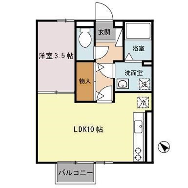 セジュール沢里Ⅱ 間取り