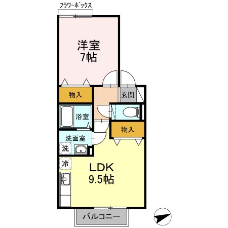 プチセジュール洲先町 間取り