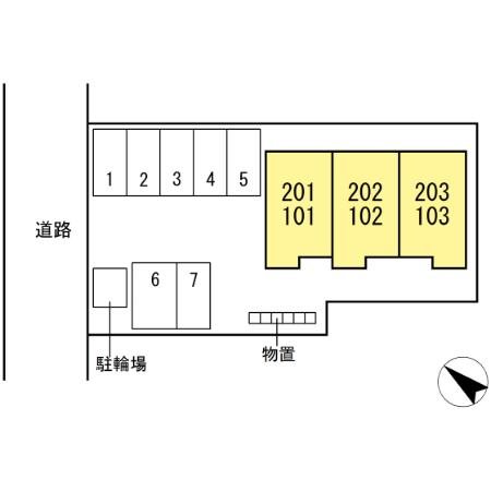 レスア柏崎Ⅱ 駐車場