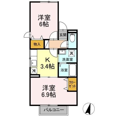 セジュールVIP　IN Ⅱ 間取り