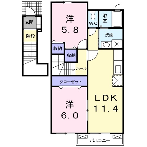 アンジュＢ 間取り