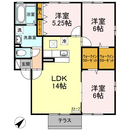 シャルムガーデン　A 間取り