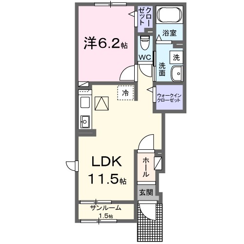 メゾンソレイユⅤ 間取り