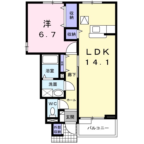 ポンピエール 間取り