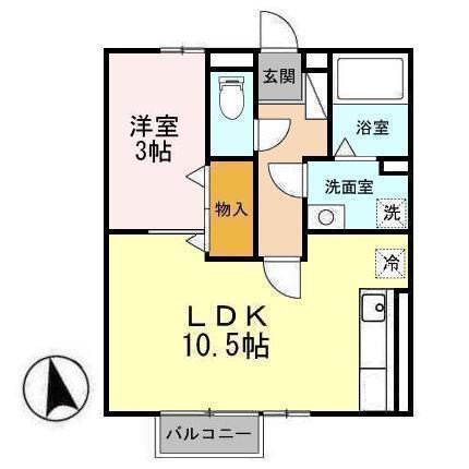 セジュールSE秀　AB 間取り