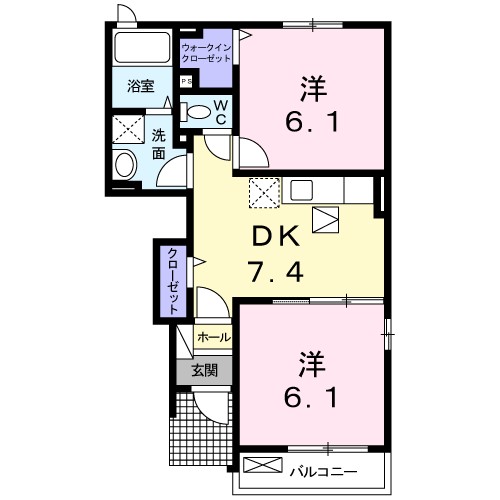 プロムナードさくら２番館 間取り