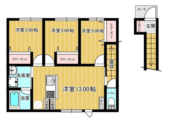 愛という名のもとに 間取り