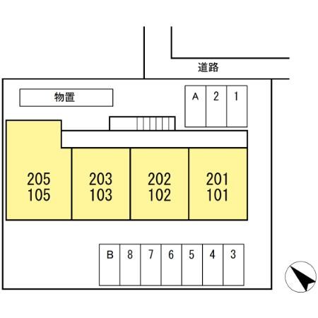 コモンライフ白銀 駐車場