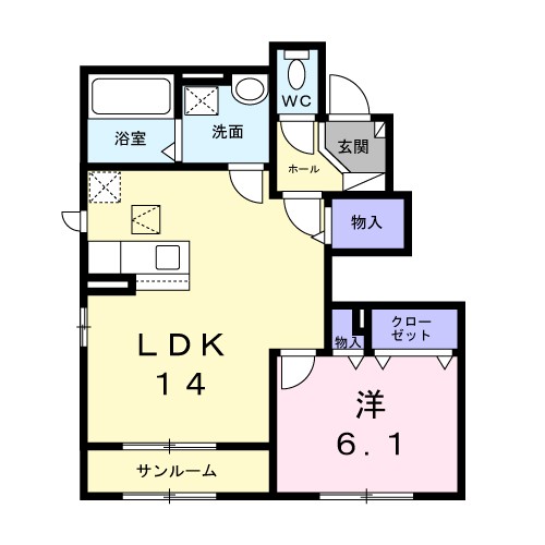 ソレアード 間取り