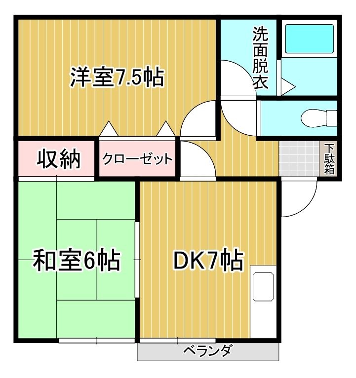 セジュール下長 間取り