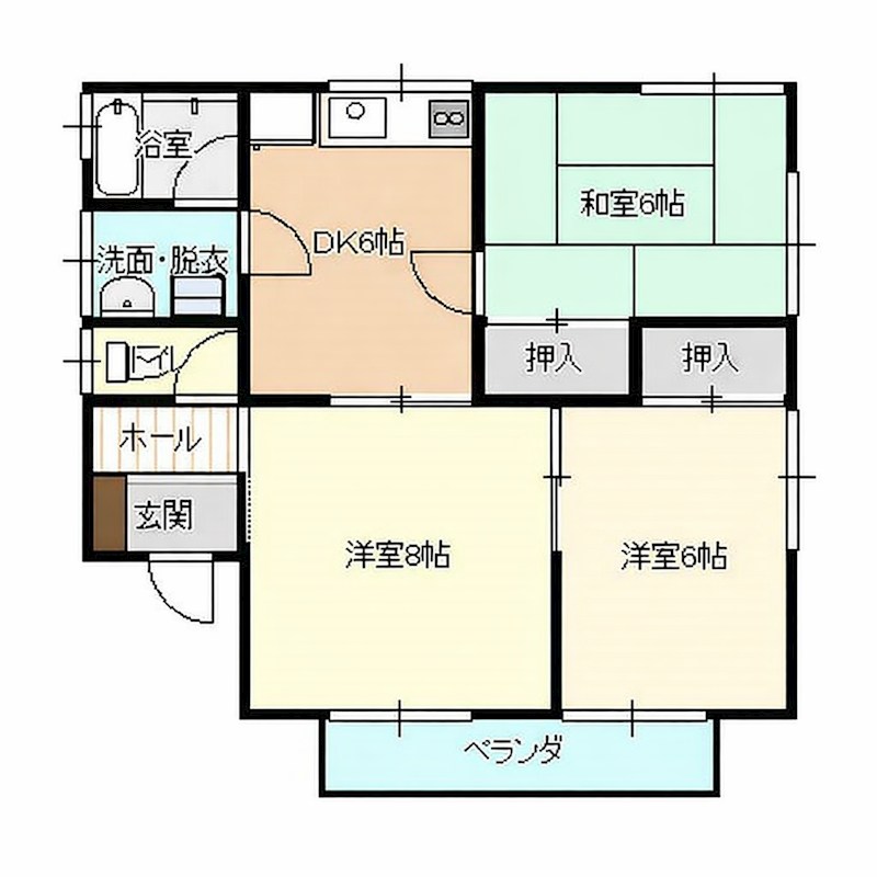 シャトレーサワイ  間取り