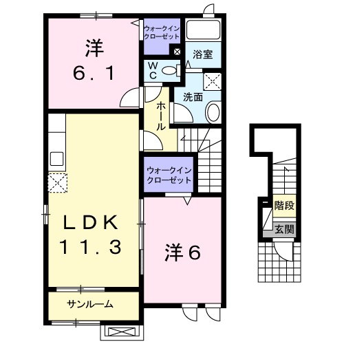 ヌーベルカクマンＢ 間取り