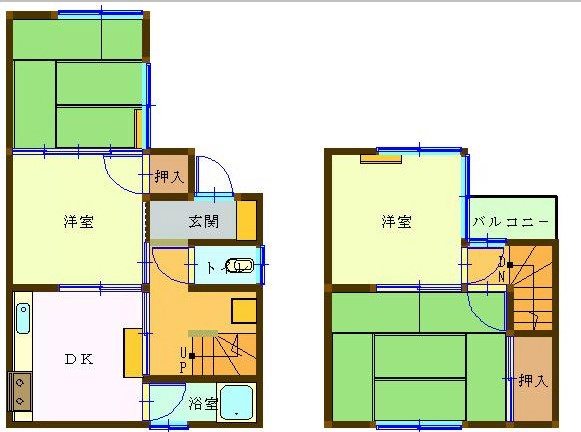 宇高町合田貸家 間取り