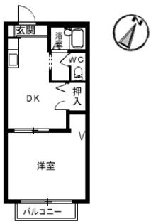 ディアス住吉 101号室 間取り