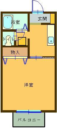 アベニューハタダⅢ 306号室 間取り