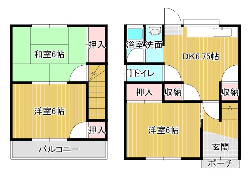 小倉貸家 間取り