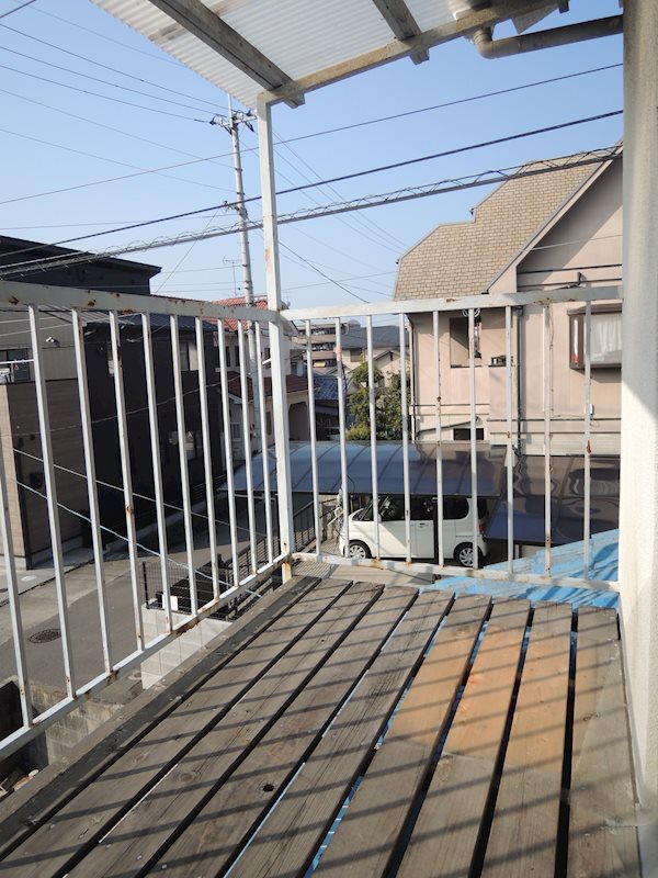 小倉貸家 ベランダ