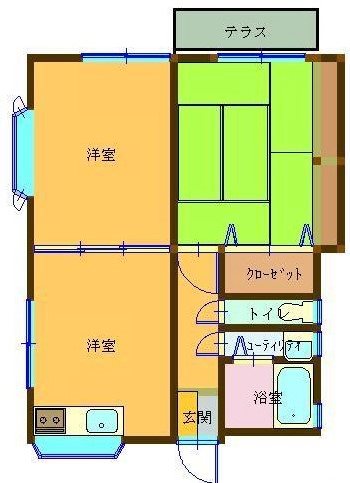 庄内　岩崎貸家　 間取り