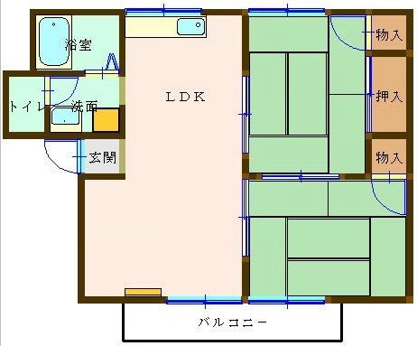 メゾン・ド・東雲　B 202号室 間取り