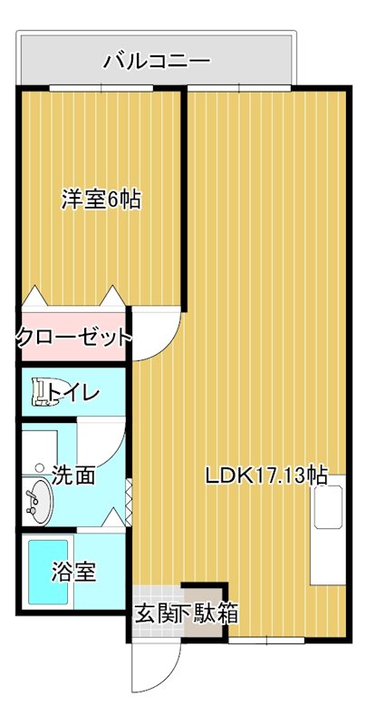 第3井上ビル 402号室 間取り