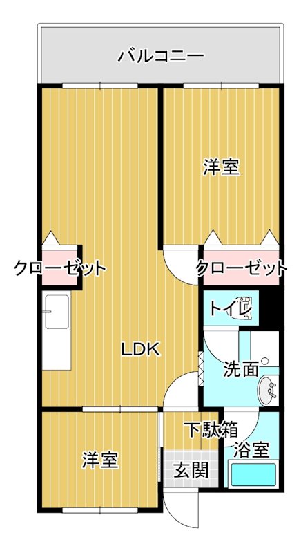 第3井上ビル 405号室 間取り