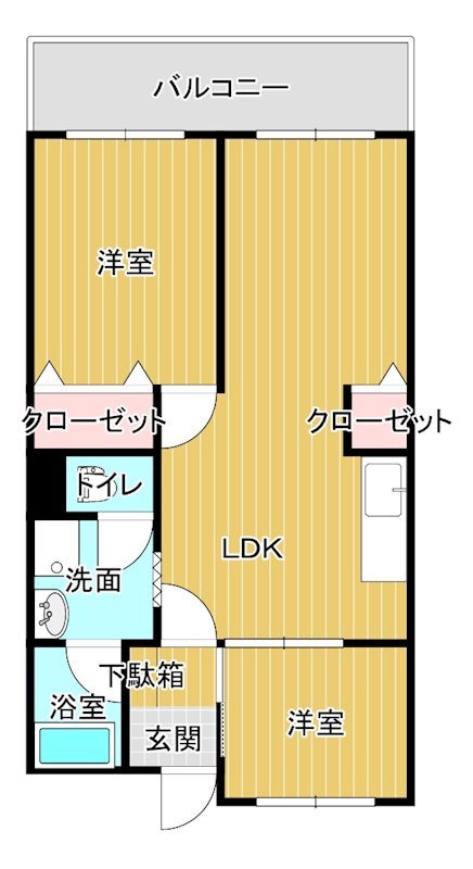 第3井上ビル 406号室 間取り