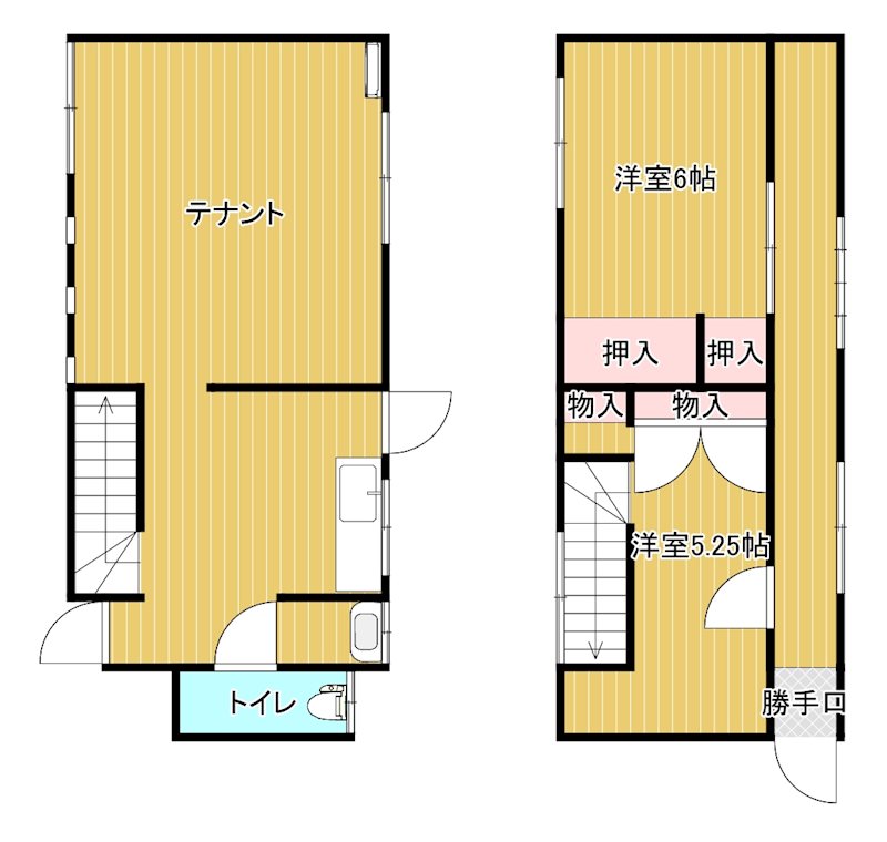 庄内町1丁目貸店舗 間取り