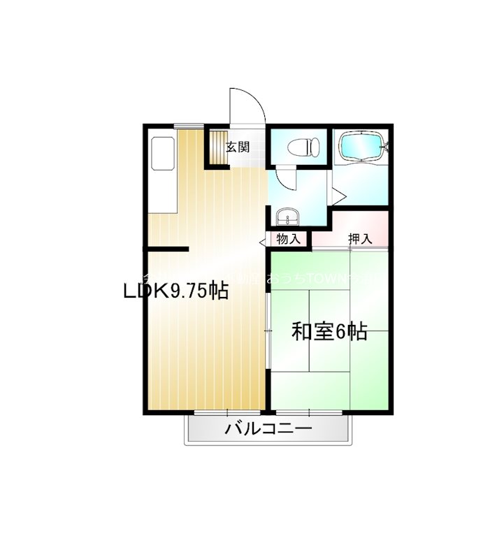 コーポミチル 201号室 間取り