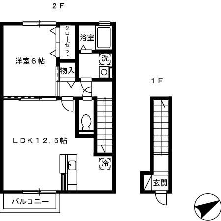 ドゥ・キーマ 間取り図