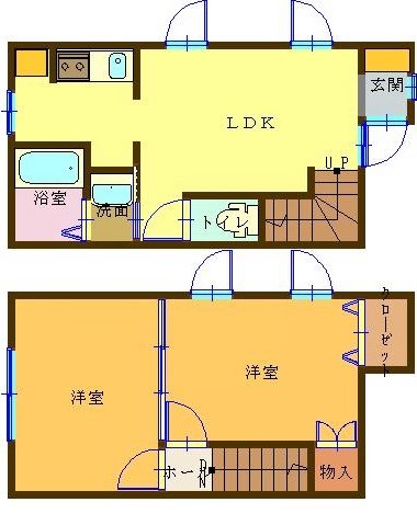 カナディアンコーポＩＭＯＮ Ａ棟号室 間取り