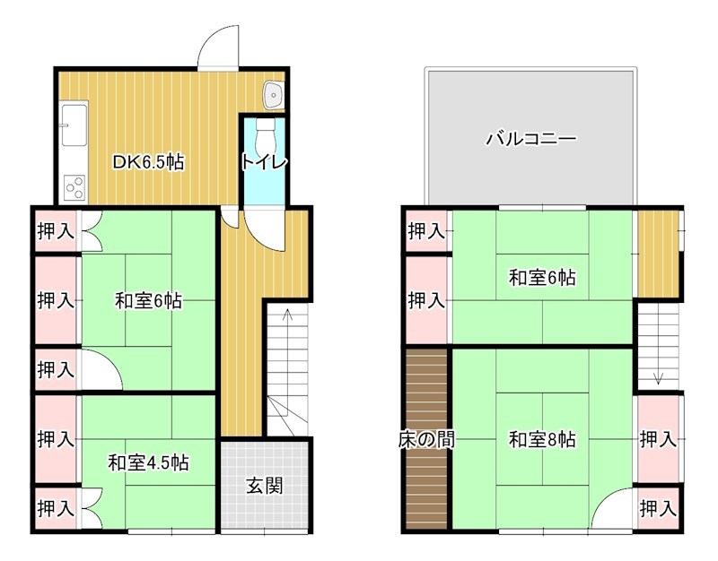桜井合田貸家 間取り