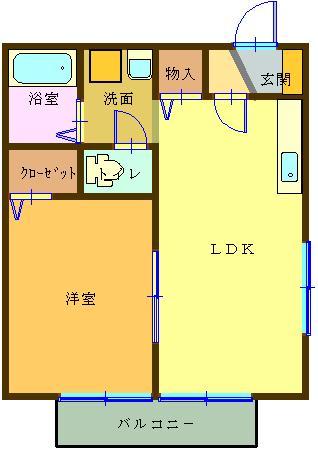 セジュール上ノ山 間取り図