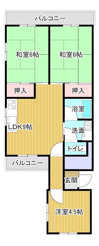 第１ハイツ永井 101号室 間取り
