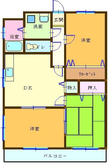 グレートアドバンス 202号室 間取り