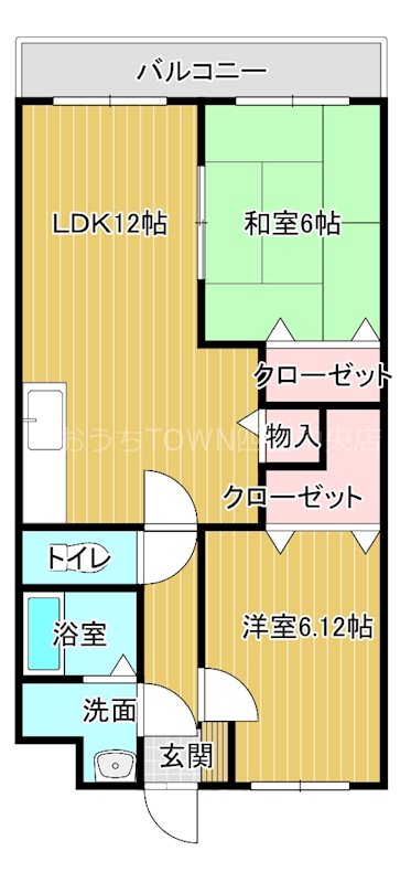 サンライズ清和 102号室 間取り