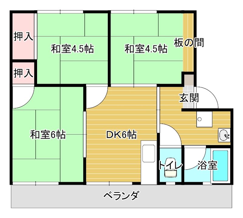 丸隆マンション 102号室 間取り