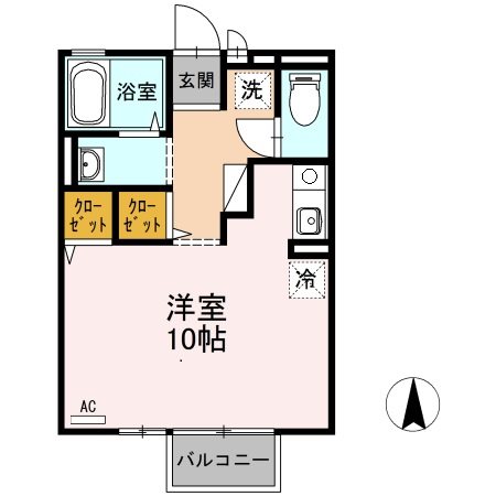 カーム・ハイツ 101号室 間取り