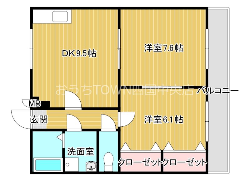 ヴェルデコート 103号室 間取り