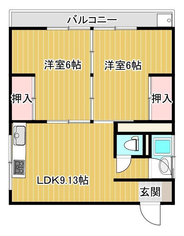 水本ビル 301号室 間取り