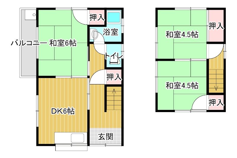 松本ＭＭ貸家（一戸建て） 間取り
