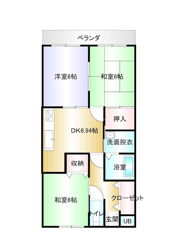 メゾンゆうゆう 308号室 間取り